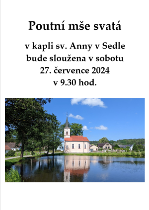 Poutní mše svatá - Sedlo 27. 7. 2024 1